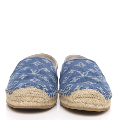 Louis Vuitton Monogram Denim Mens Bidart Espadrilles 5 Blue 2 of 9
