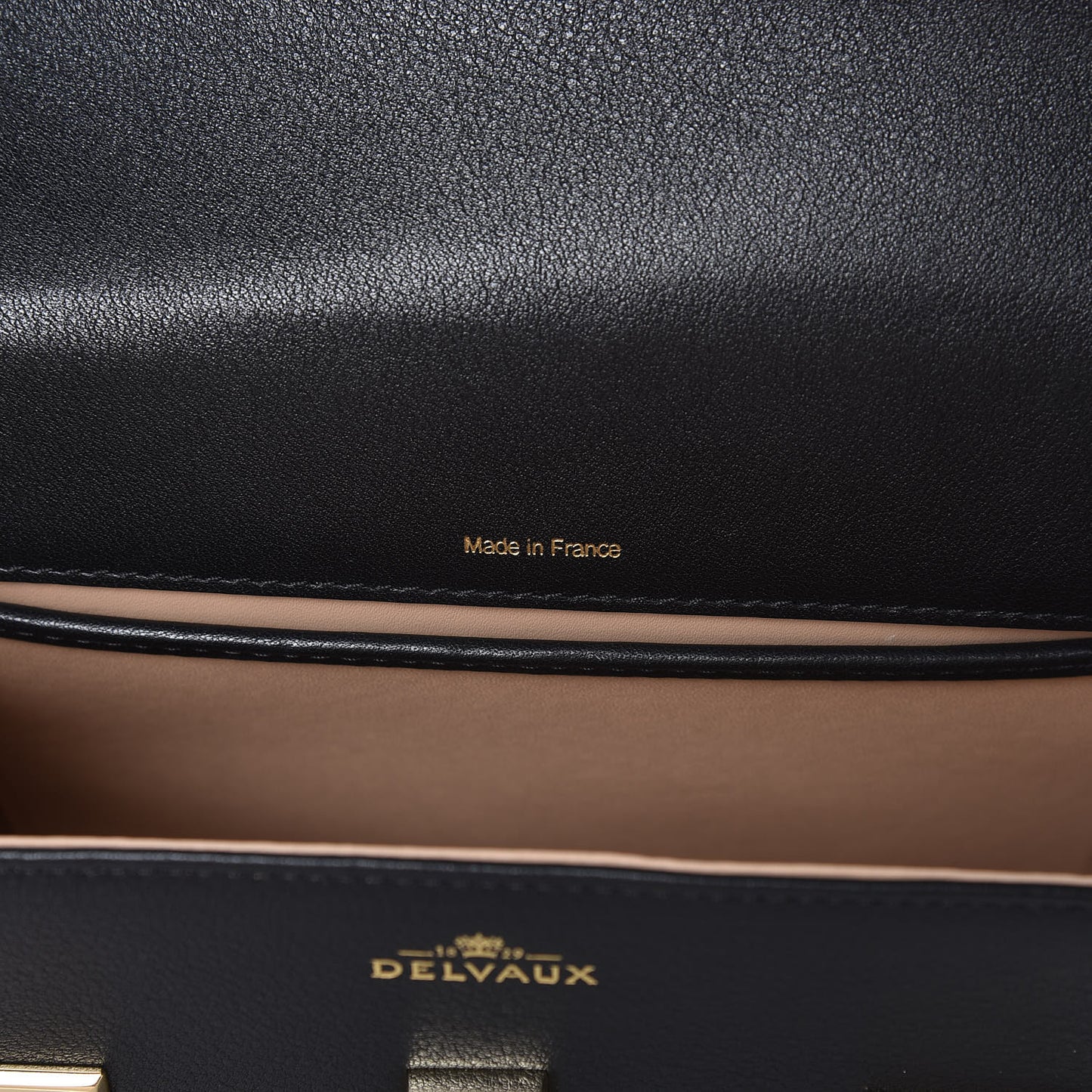 Smooth Calfskin Mini Tempete Satchel Black