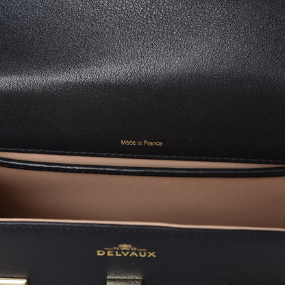 Delvaux Smooth Calfskin Mini Tempete Satchel Black 8 of 10