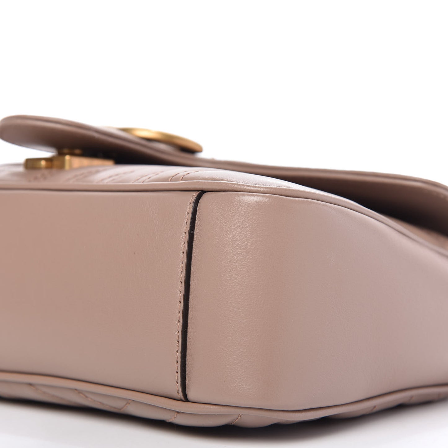 Calfskin Matelasse Small GG Marmont Shoulder Bag Porcelain Rose