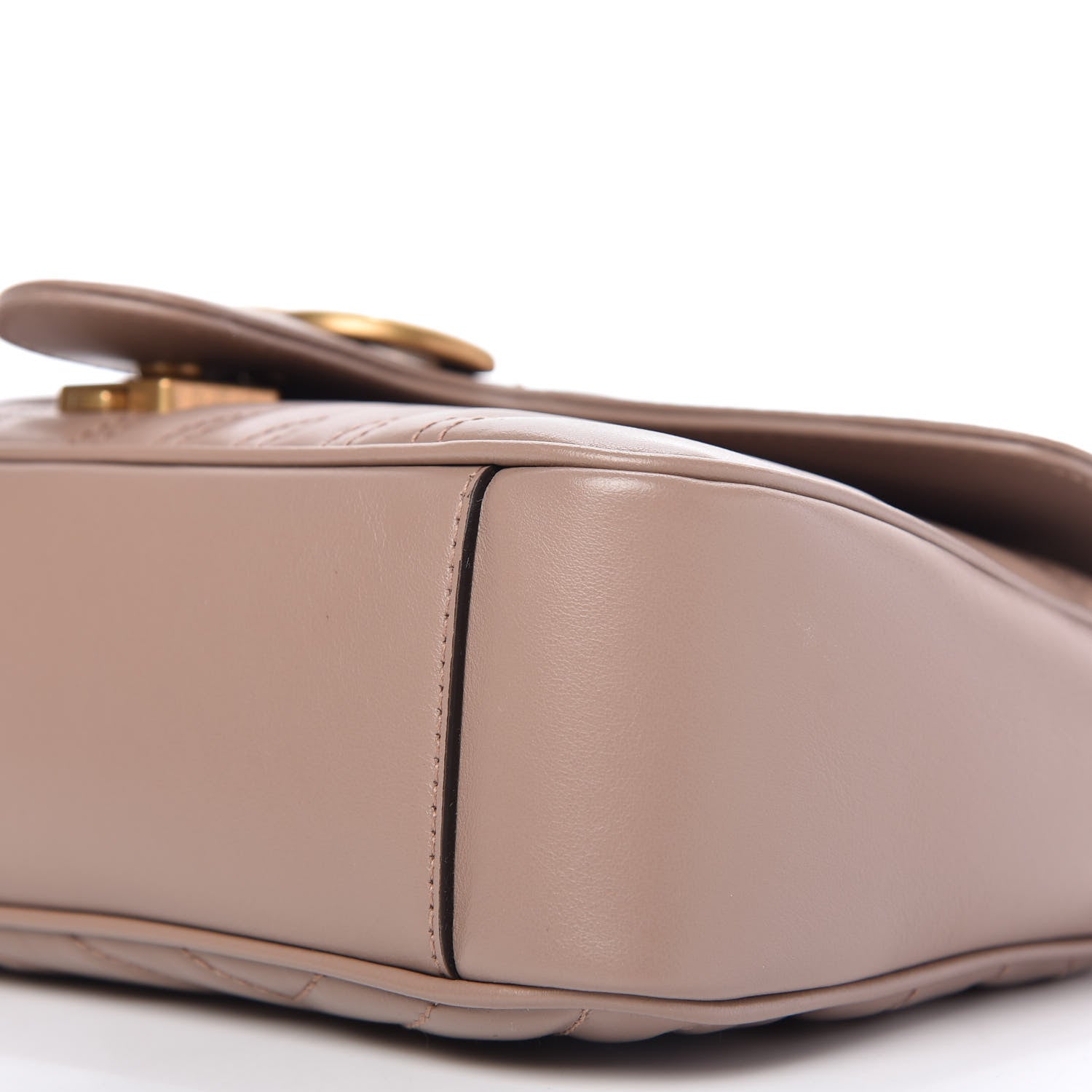 Gucci Calfskin Matelasse Small GG Marmont Shoulder Bag Porcelain Rose 7 of 10