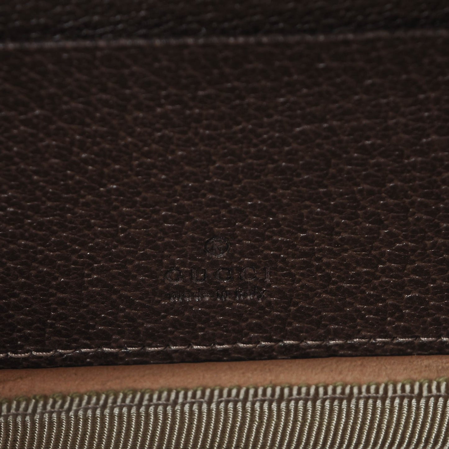 GG Supreme Monogram Ophidia Belted iPhone Case 95 38 Dark Brown