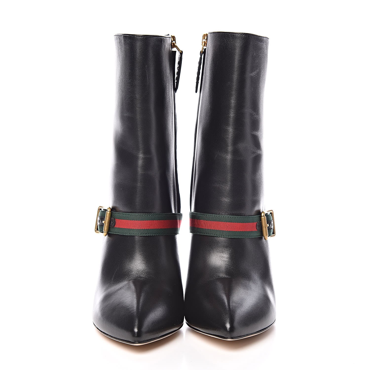 Gucci Nappa Sylvie Ankle Boots 39 Black 2 of 10