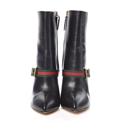 Gucci Nappa Sylvie Ankle Boots 39 Black 2 of 10