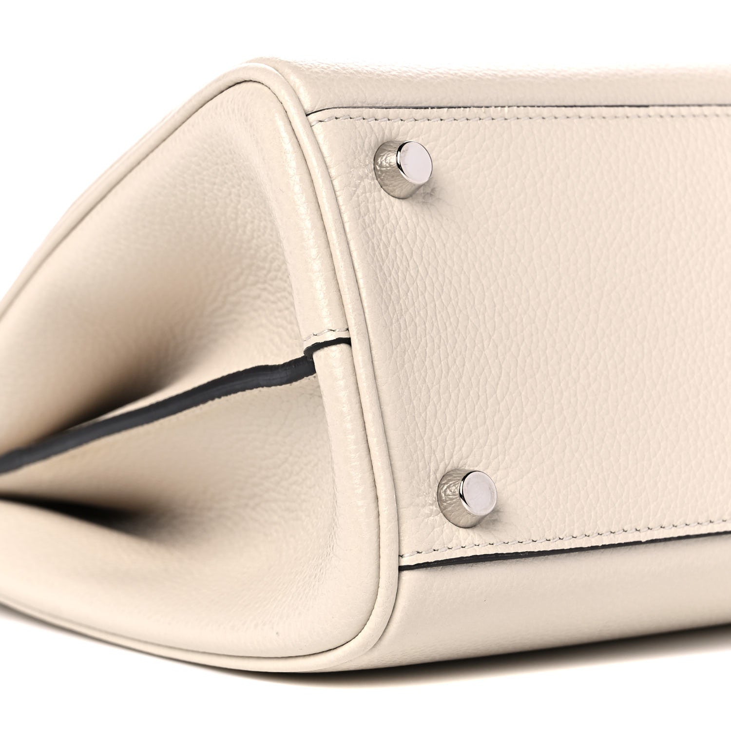 Gucci Grainy Calfskin Small Zumi Top Handle Bag Mystic White 9 of 10