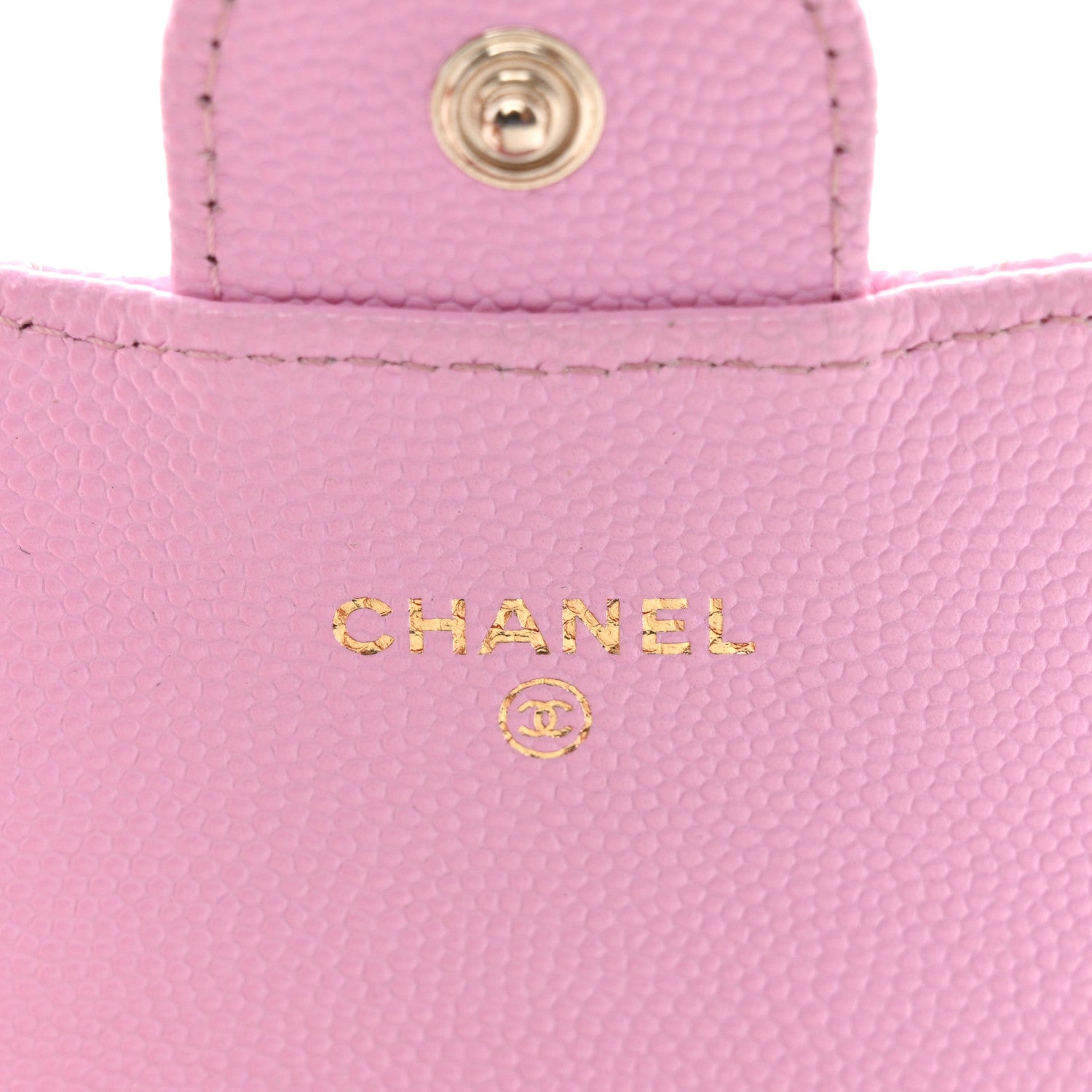 Chanel Caviar Quilted Flap Card Holder Wallet Light Pink 6 of 13