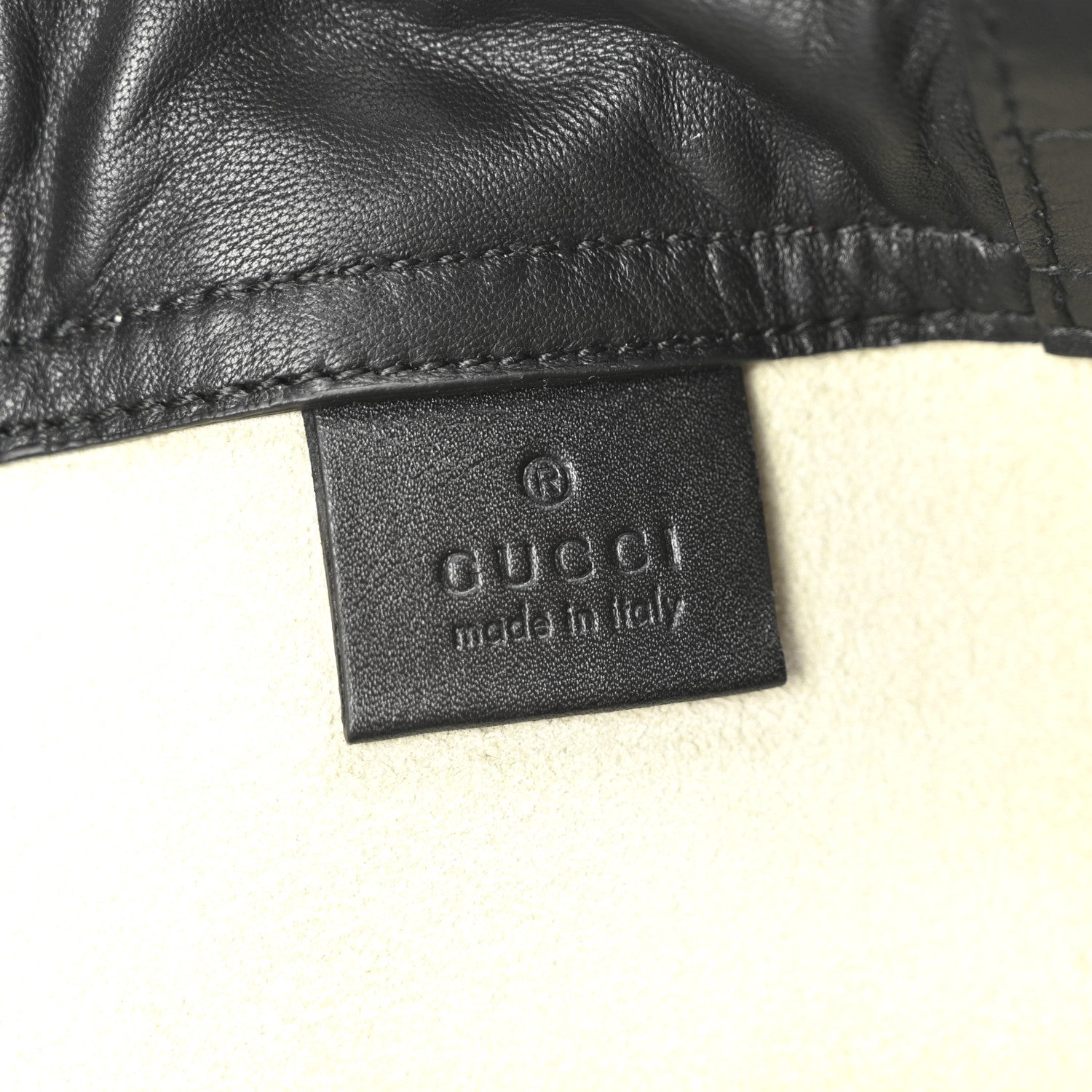 Gucci Calfskin Coco Capitan Logo Drawstring Backpack Mystic White 6 of 10