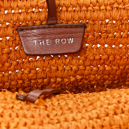 The Row Raffia Emilie Tote Bag Orange 6 of 11