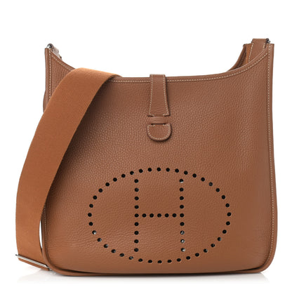 Hermes Taurillon Clemence Evelyne III GM Gold 1 of 10
