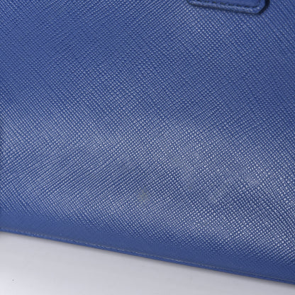Prada Saffiano Lux Small Promenade Tote Azzurro 17 of 20