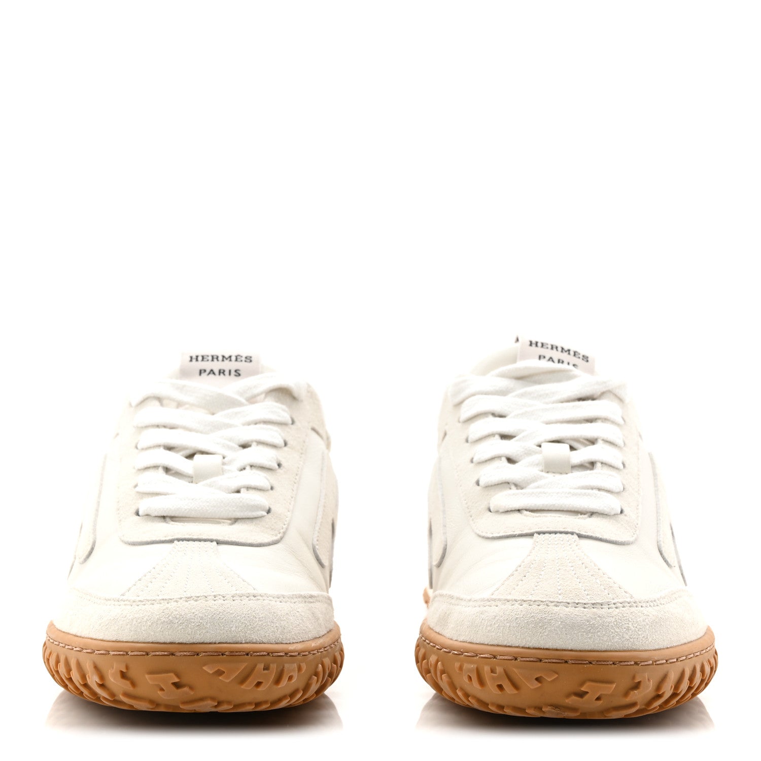 Hermes Suede Goatskin Jet Sneakers 37.5 White 3 of 10
