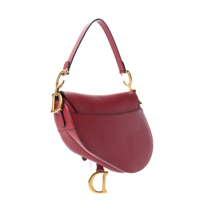Christian Dior Calfskin Saddle Bag Scarlet 3 of 10