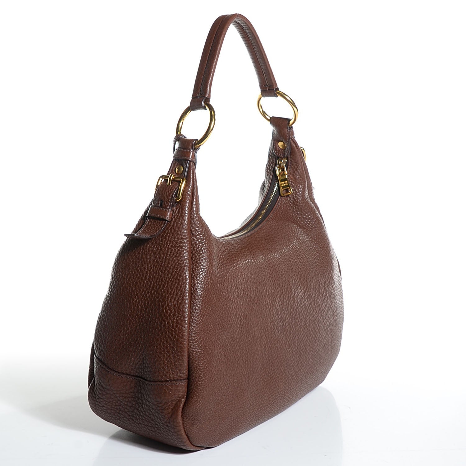 Prada Vitello Daino Hobo Bruciato 3 of 11