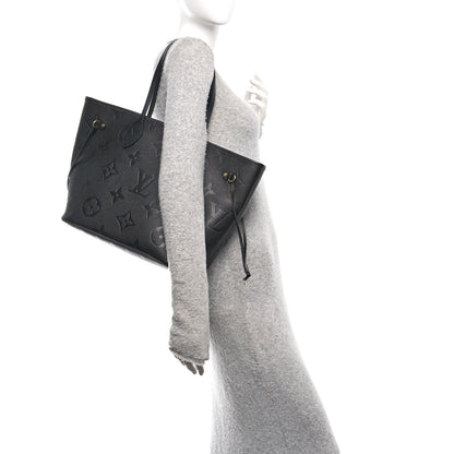 Louis Vuitton Empreinte Monogram Giant Neverfull MM Black 2 of 10