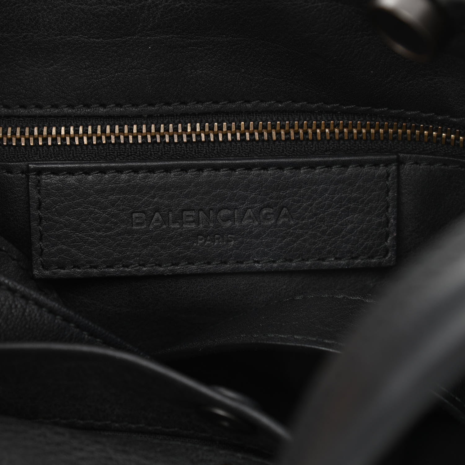 Balenciaga Veau Soyeux Perforated Blackout Hardware S City Black 8 of 9