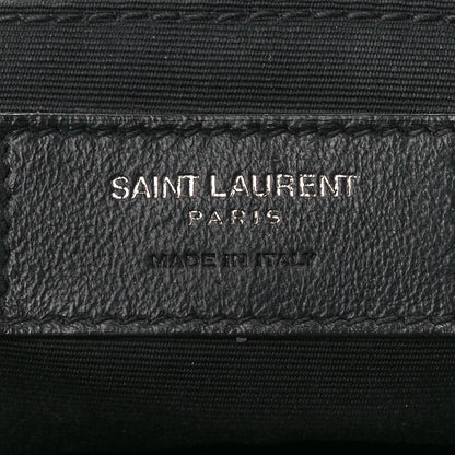 Saint Laurent Crinkled Calfskin Matelasse Monogram Medium Niki Chain Satchel Black 6 of 12