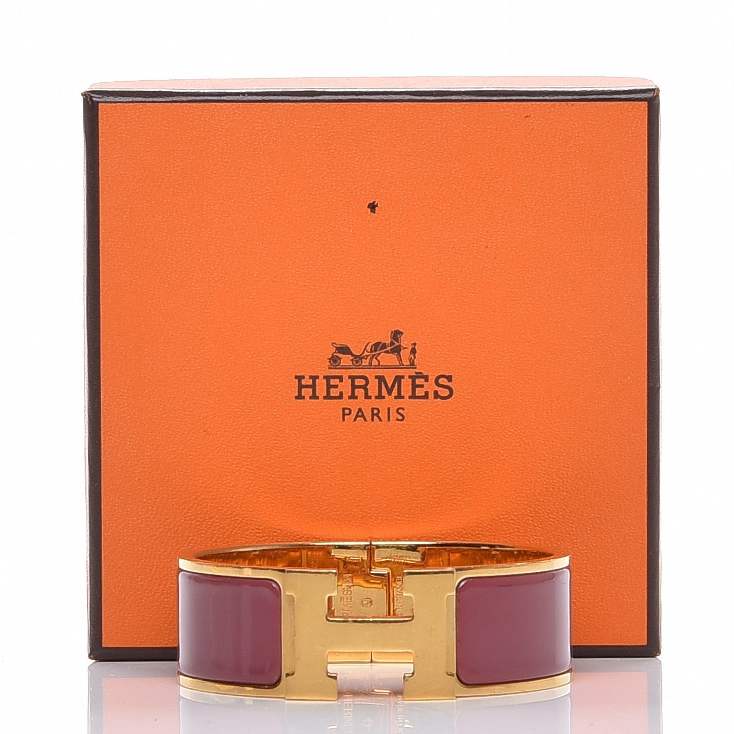 Enamel Wide Clic Clac H Bracelet PM Muscat