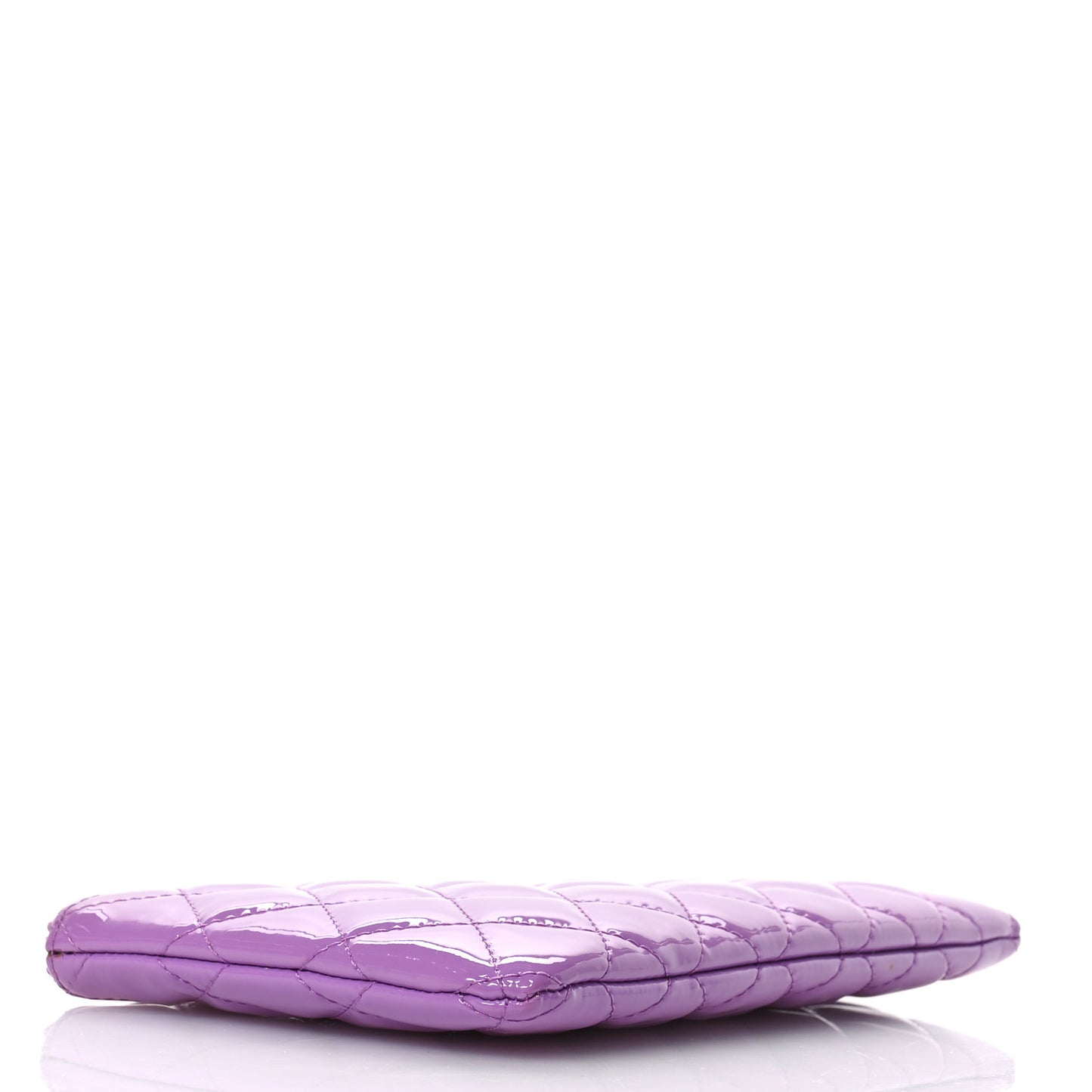 Patent Quilted Cosmetic Case Purple