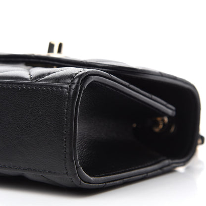 Chanel Lambskin Quilted Mini Trendy CC Chain Wallet Black 7 of 11