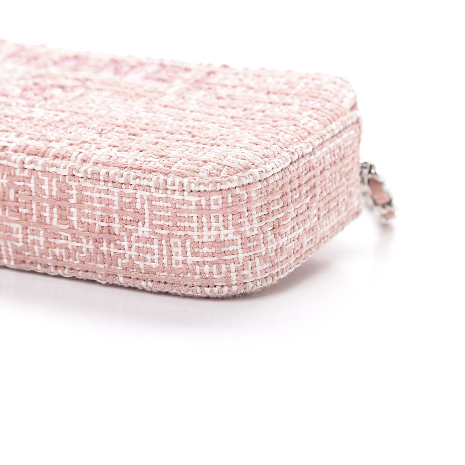 Chanel Canvas Small Deauville Clutch With Chain Pink 12 of 13