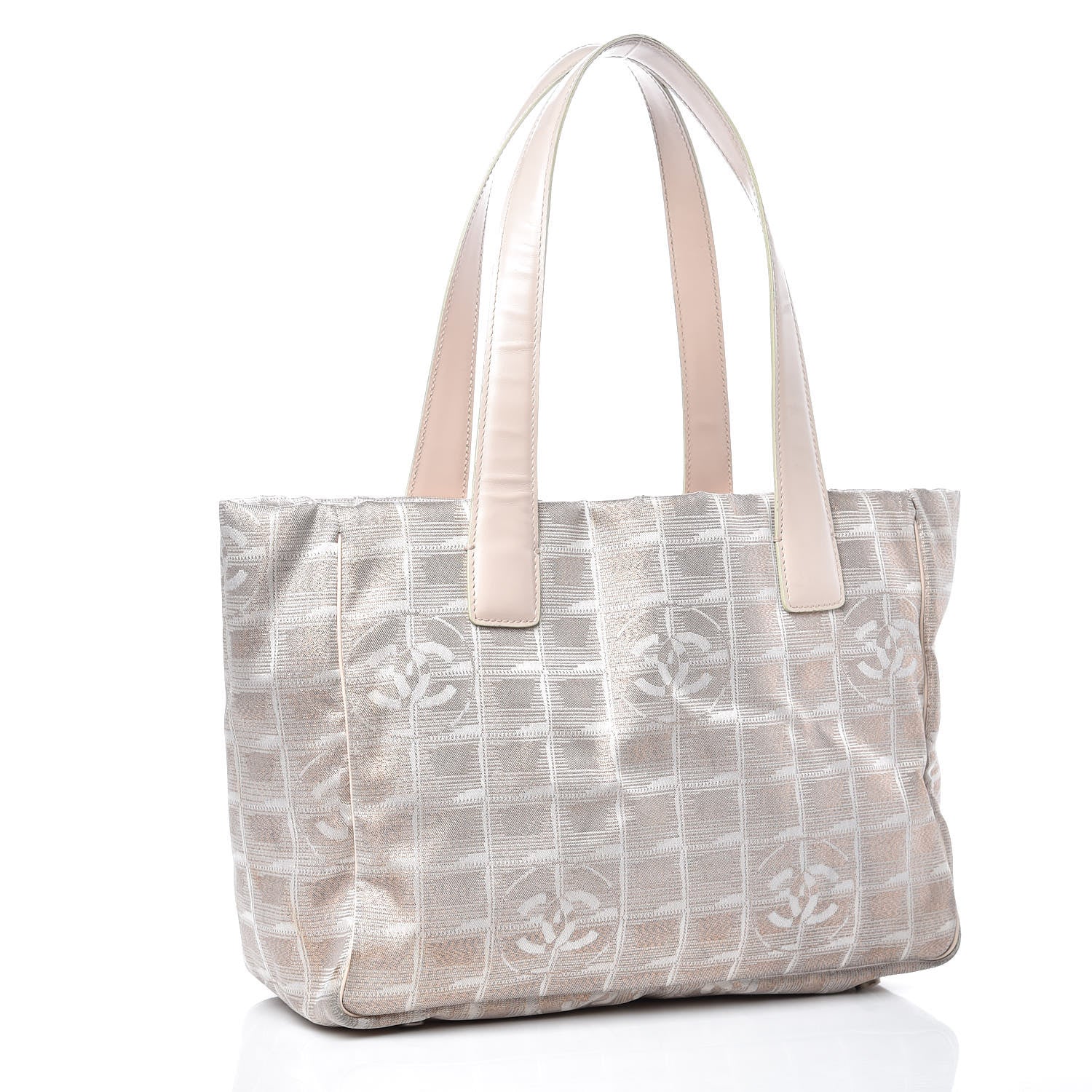 Chanel Metallic Nylon Small Travel Tote Pink 3 of 16