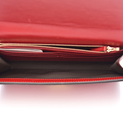 Gucci Guccissima Padlock Clutch Hibiscus Red 5 of 10