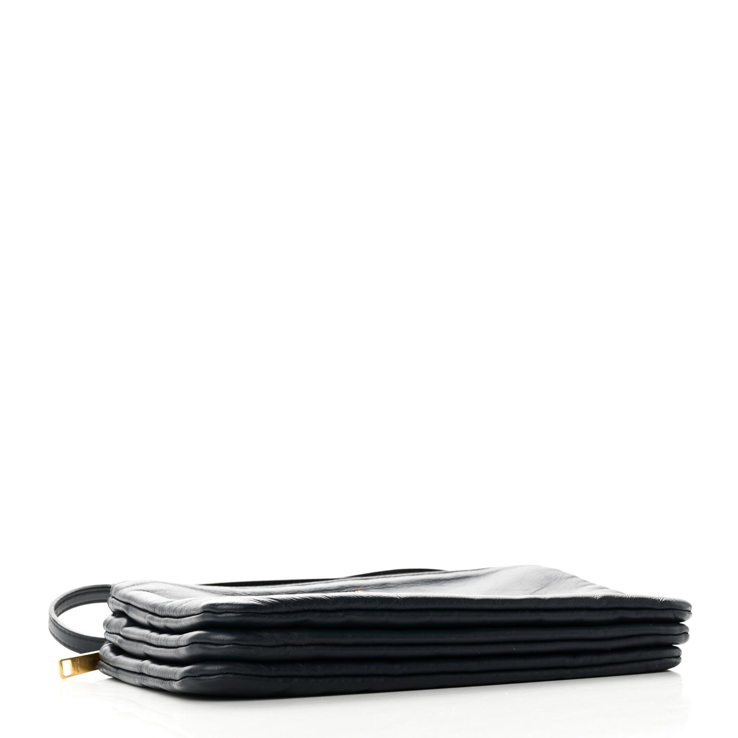 Lambskin Small Trio Crossbody Bag Black