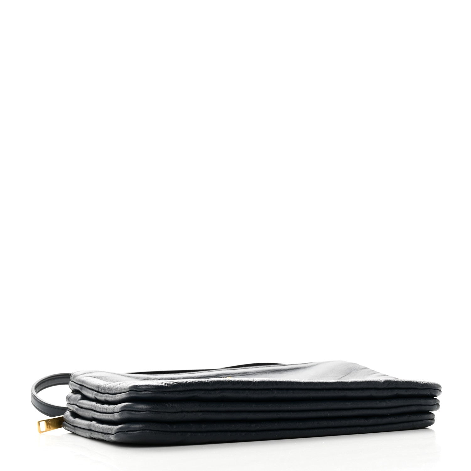 Celine Lambskin Small Trio Crossbody Bag Black 4 of 10