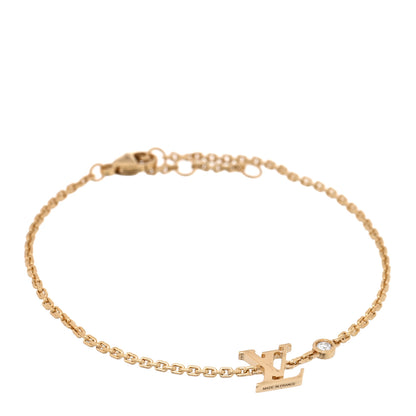 Louis Vuitton 18K Yellow Gold Diamond Idylle Blossom LV Bracelet 1 of 4