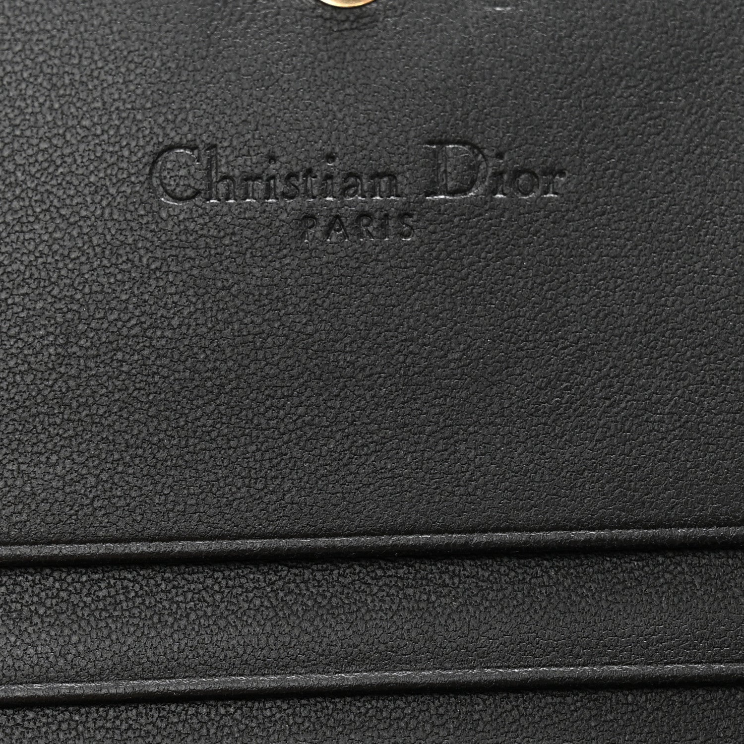 Christian Dior Lambskin Cannage Mini Lady Dior Wallet Black 6 of 9