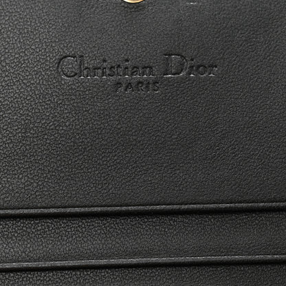 Christian Dior Lambskin Cannage Mini Lady Dior Wallet Black 6 of 9