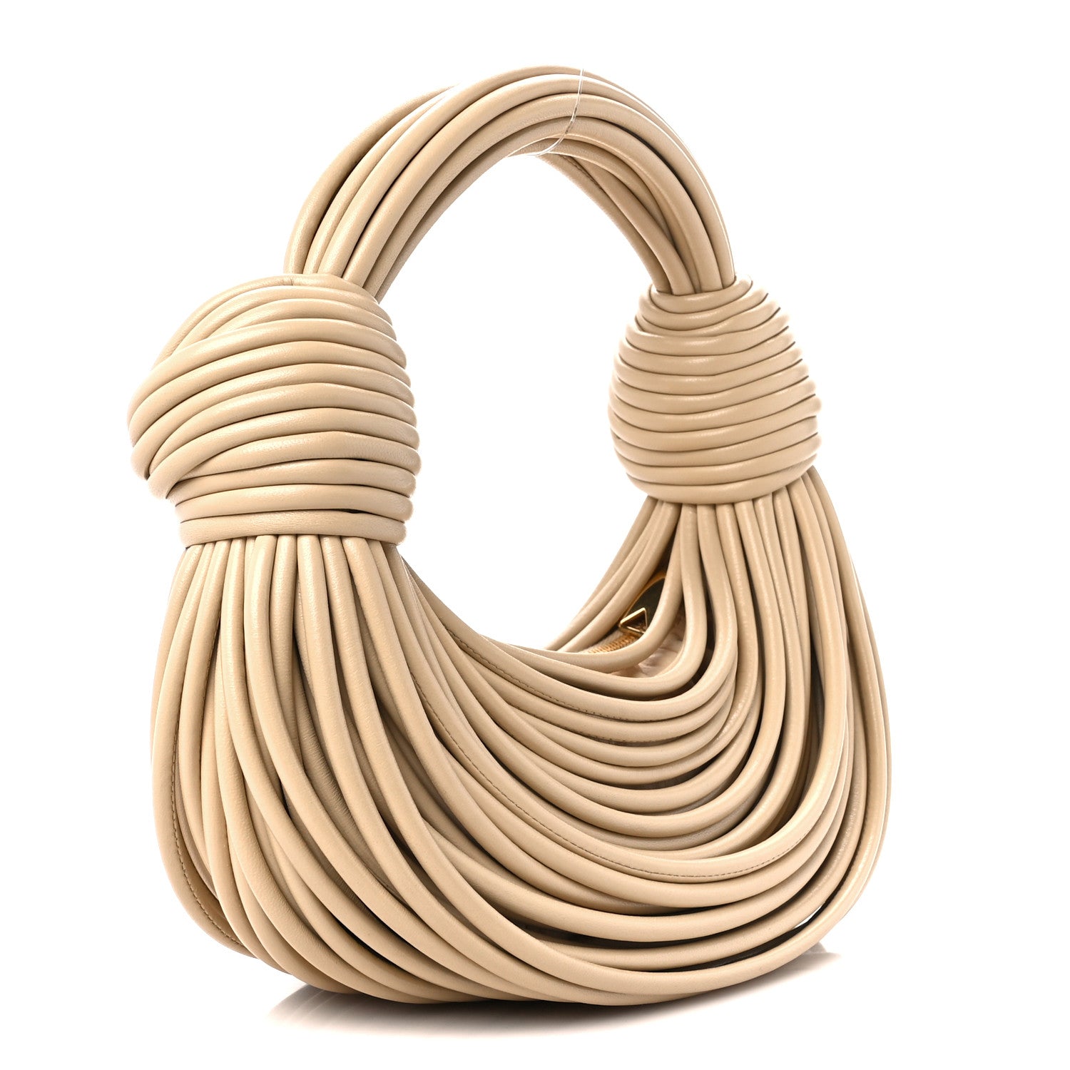 Bottega Veneta Nappa Mini Tubular Double Knot Porridge 3 of 9