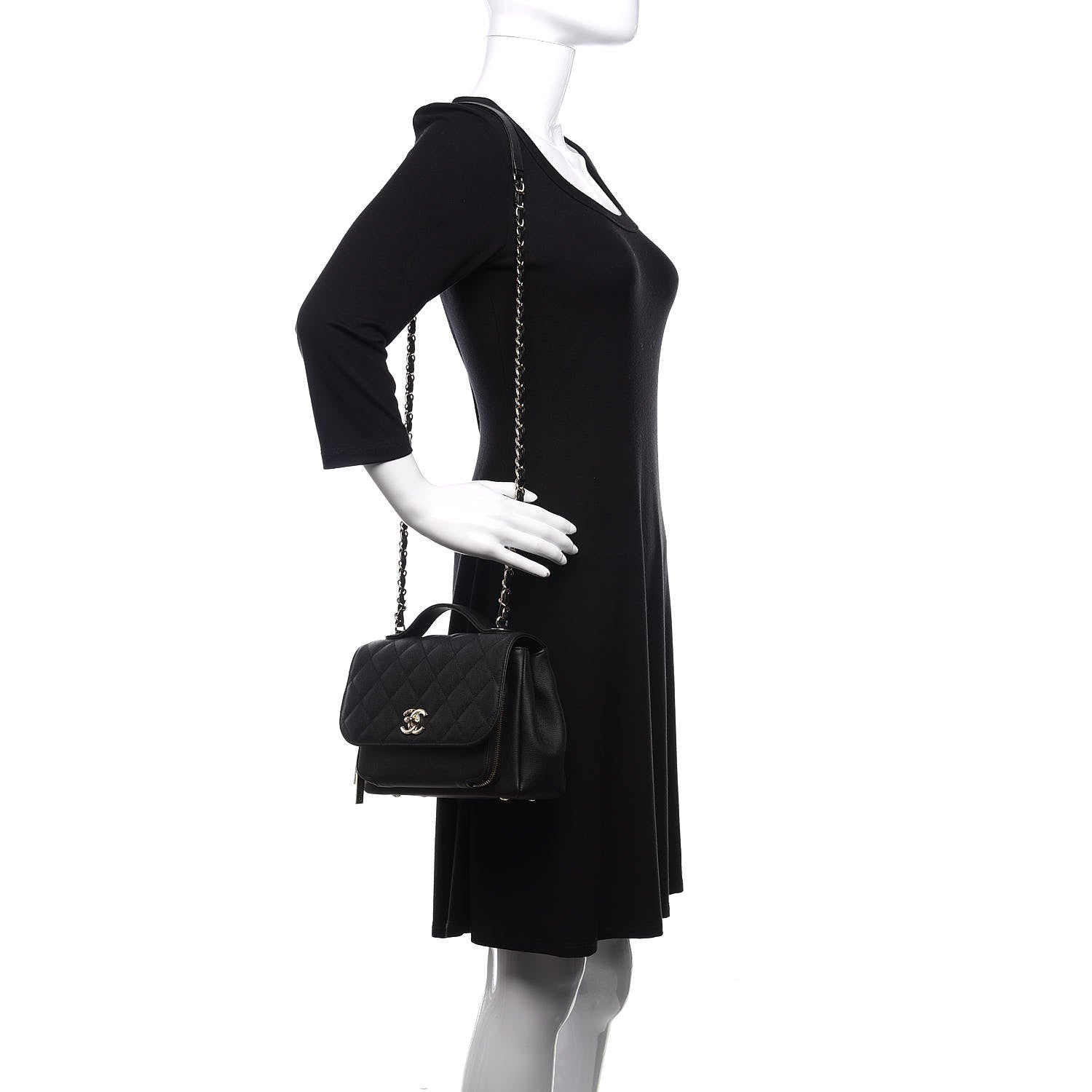 Chanel Caviar Quilted Medium Business Affinity Flap Black 2 of 10