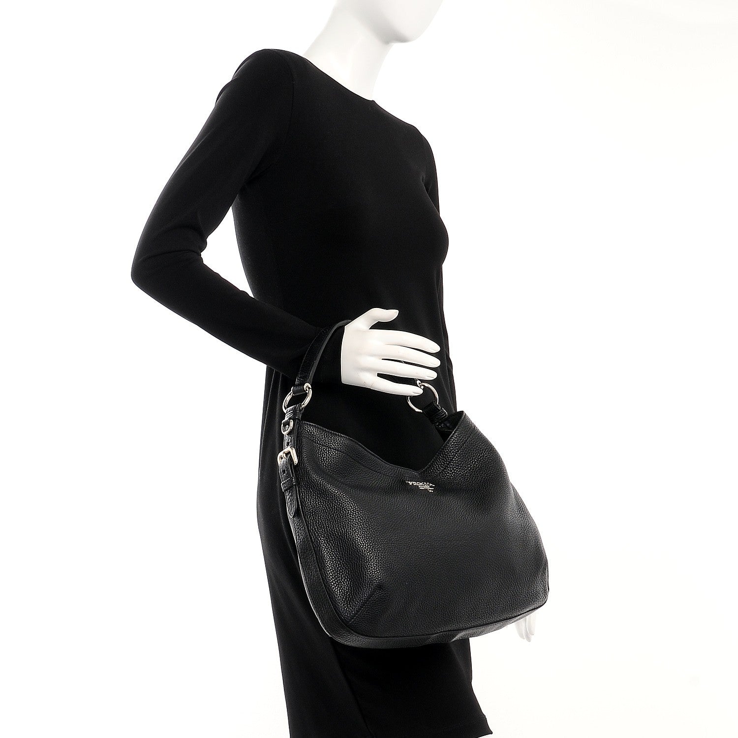 Prada Vitello Daino Hobo Nero Black 2 of 10