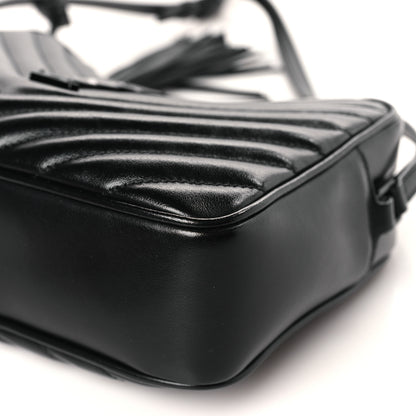 Saint Laurent Calfskin Matelasse Monogram Lou Camera Bag Black 5 of 9