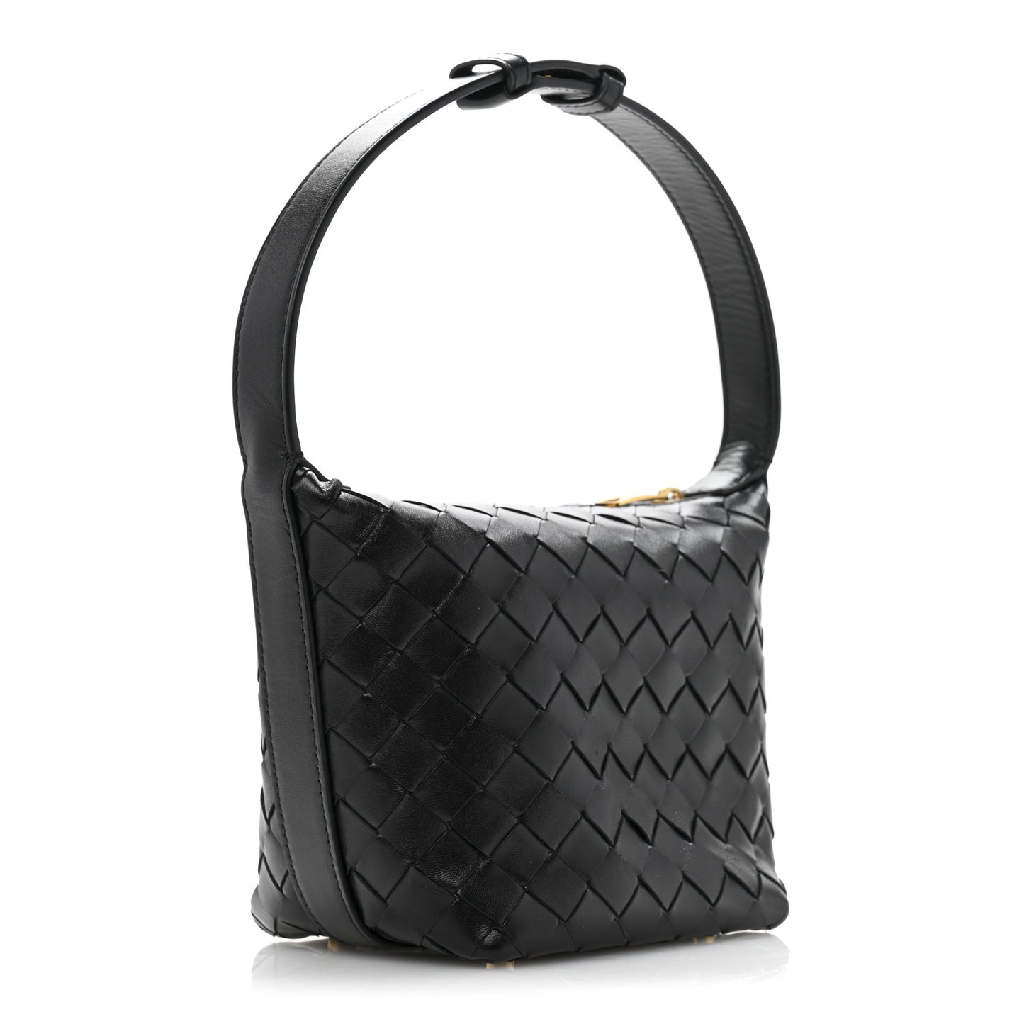 Calfskin Nappa Intrecciato Candy Wallace Black