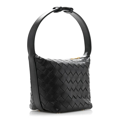 Bottega Veneta Calfskin Nappa Intrecciato Candy Wallace Black 3 of 13