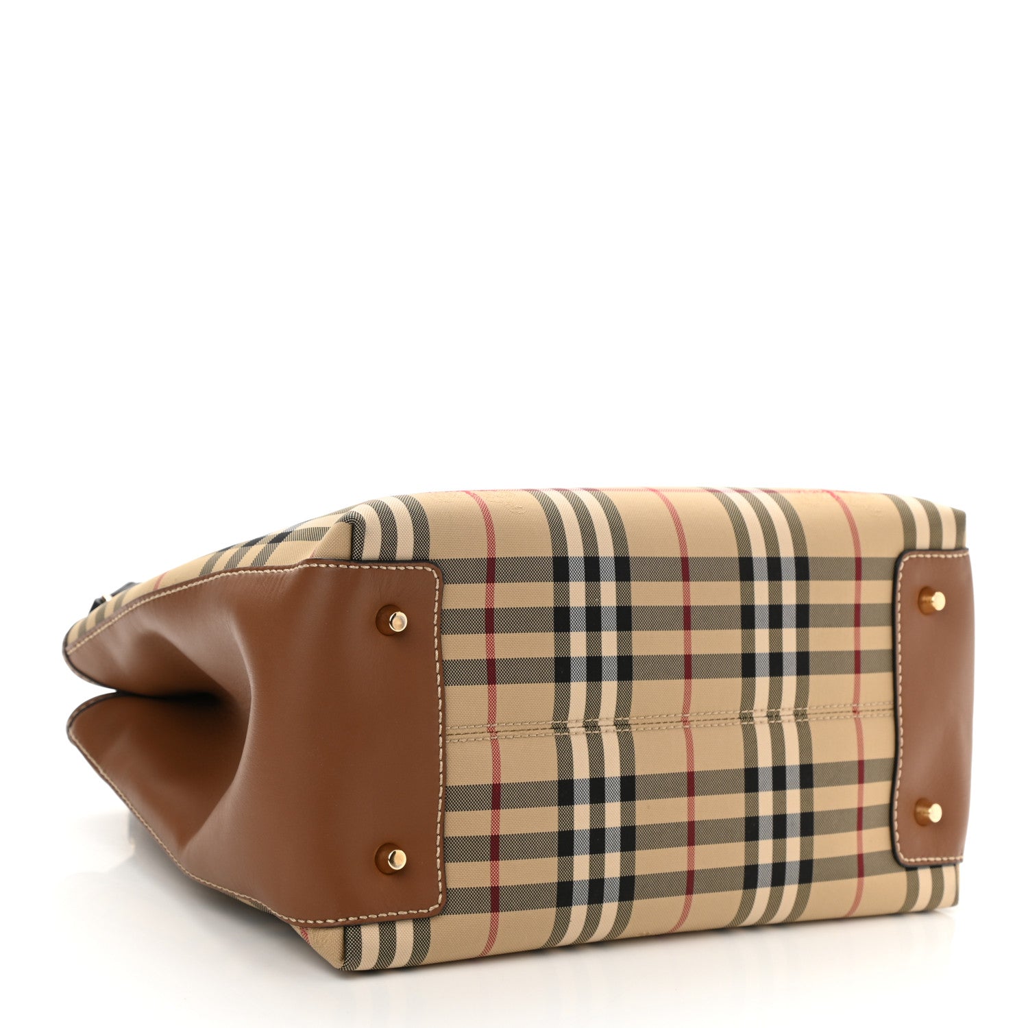 Burberry Horseferry Check Medium Ballingdon Tote Honey Tan 4 of 9