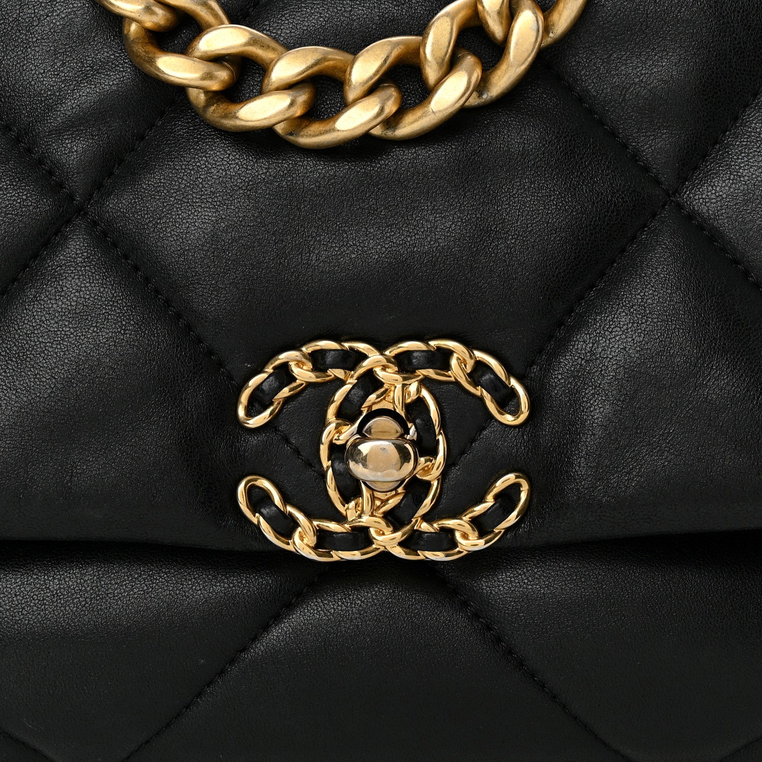 Chanel Lambskin Quilted Medium Chanel 19 Flap Black 8 of 11