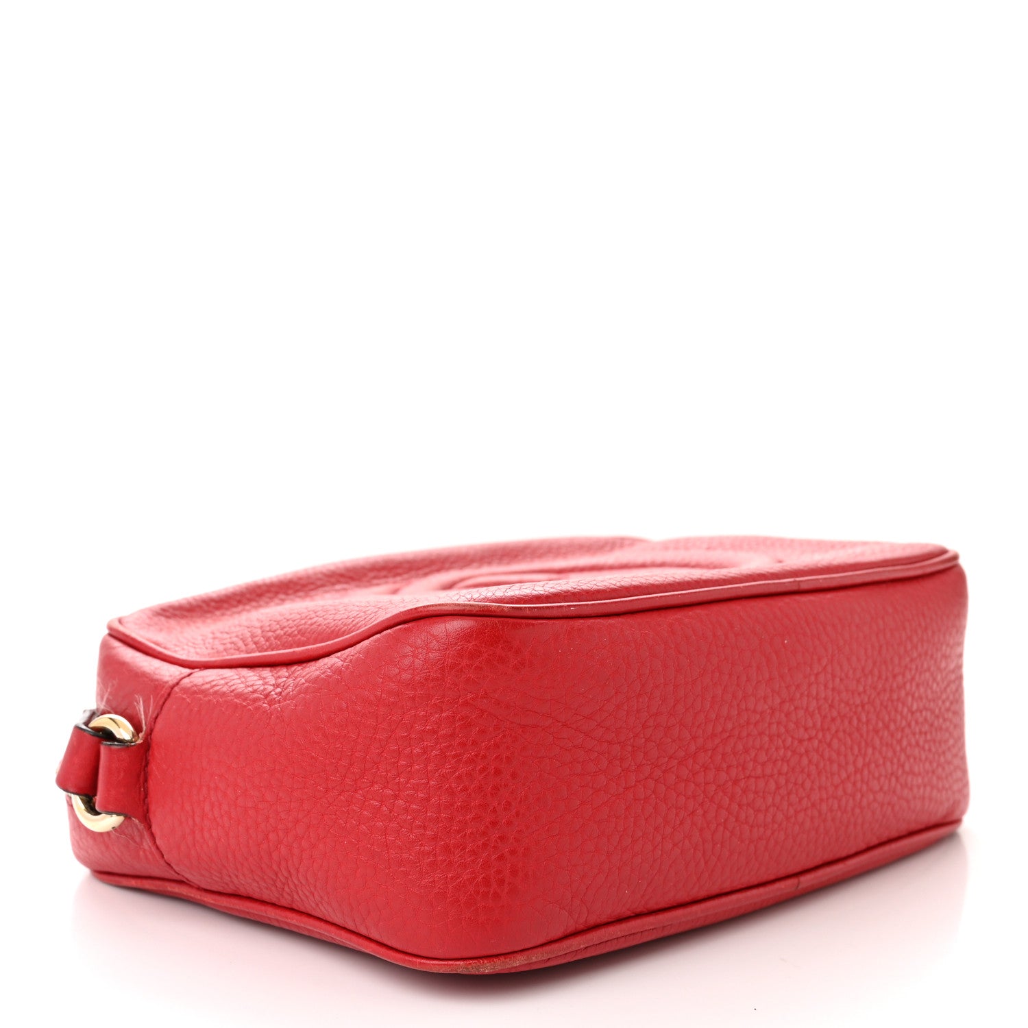 Gucci Pebbled Calfskin Small Soho Disco Bag Tabasco Red 4 of 19