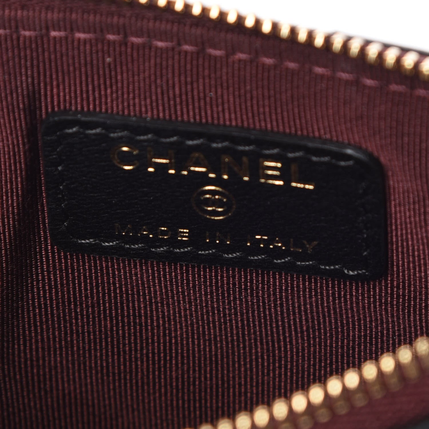 Chanel Lambskin Chevron Quilted Small Cosmetic Case Black 8 of 10