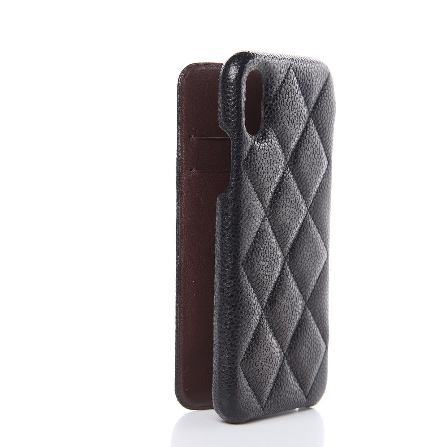 Caviar Quilted iPhone X Case Black