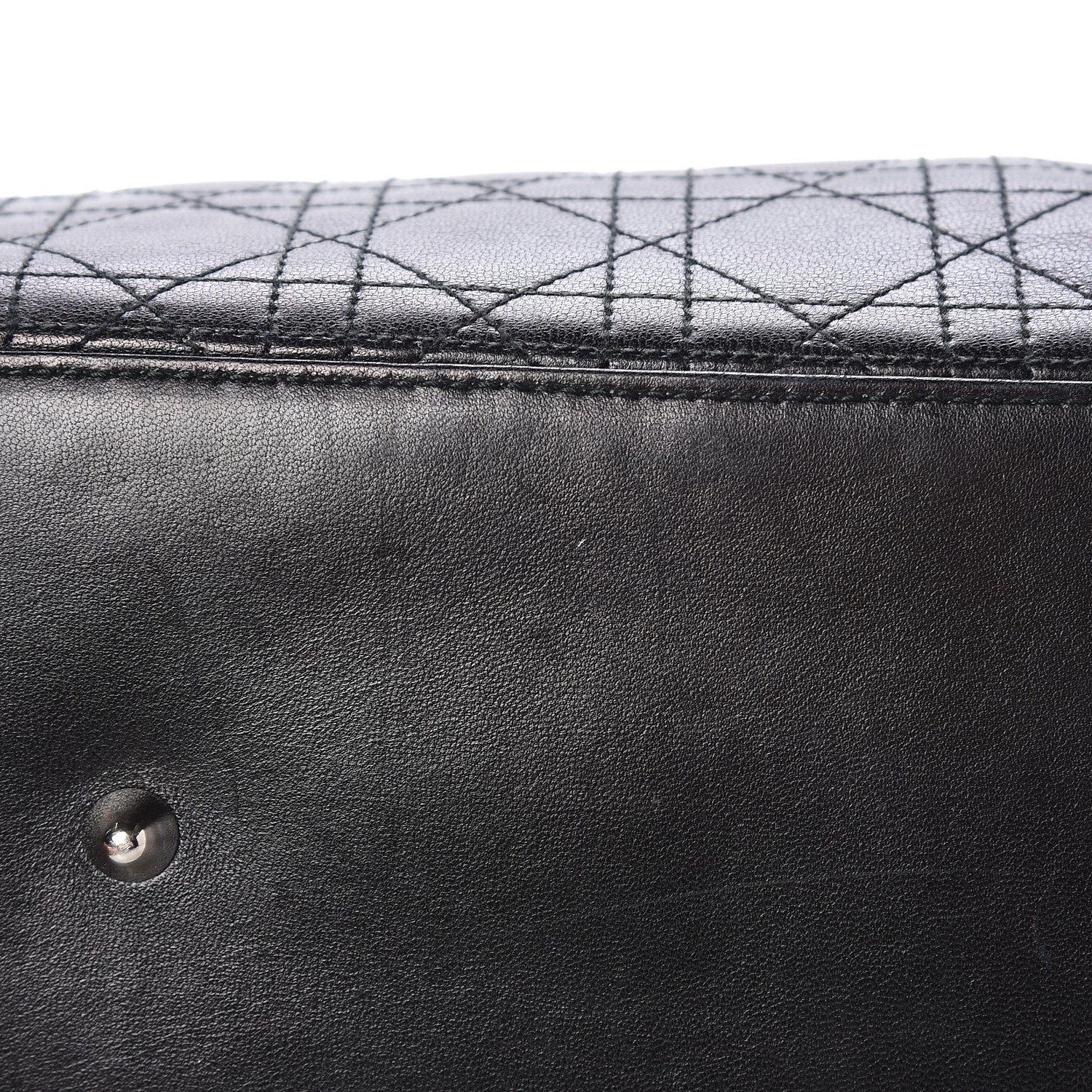 Christian Dior Lambskin Cannage Large Dior Soft Shopping Tote Black 20 of 20