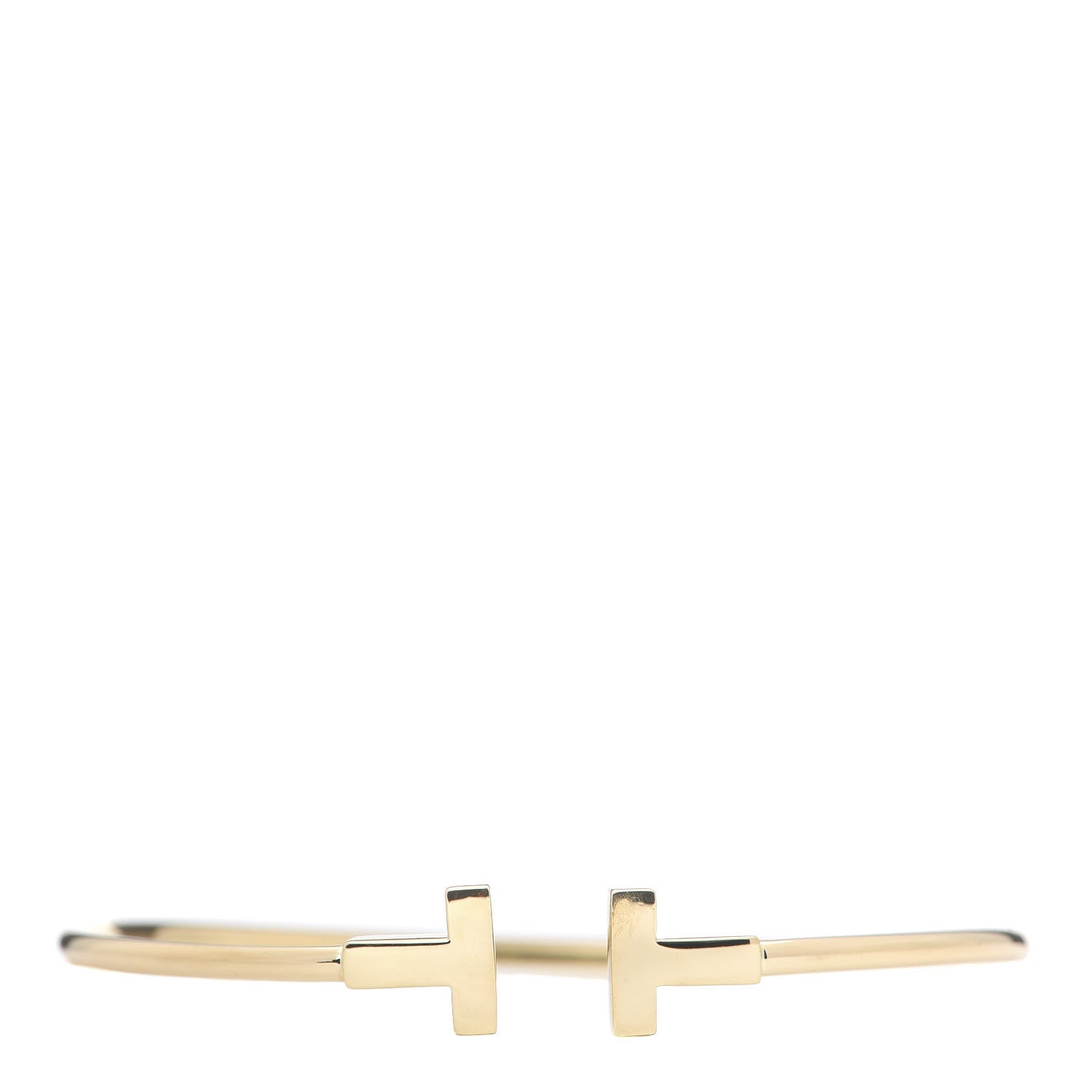 Tiffany 18K Yellow Gold T Wire Bracelet 1 of 4