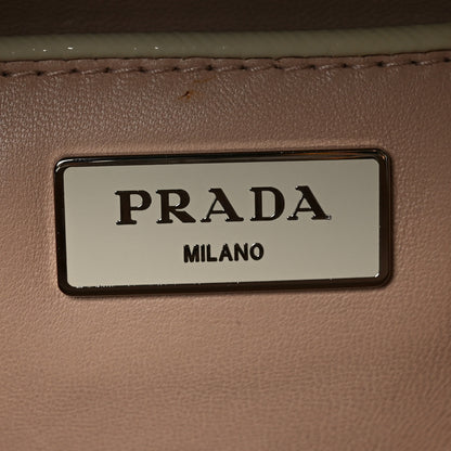 Prada Saffiano Lux Crystal Pyramid Bag Talco Black 6 of 9