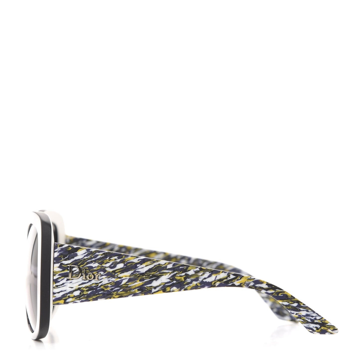 Resin Cannage Dior Lady 1 Sunglasses Black Multicolor