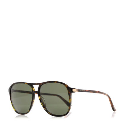 Gucci Polarized Aviator Web GG Sunglasses GG0016S Tortoise 1 of 8