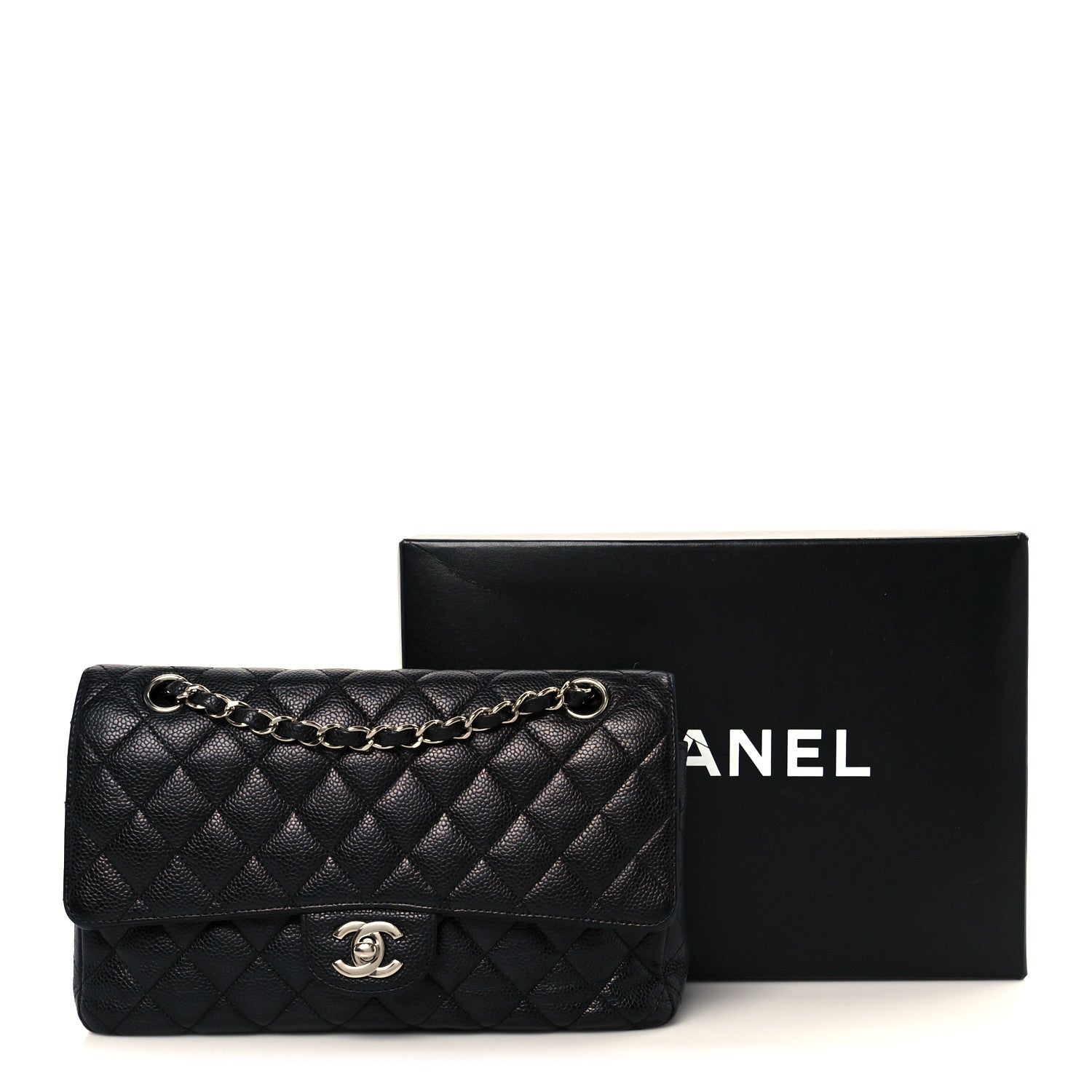 Chanel Caviar Quilted Medium Double Flap Black 13 of 13