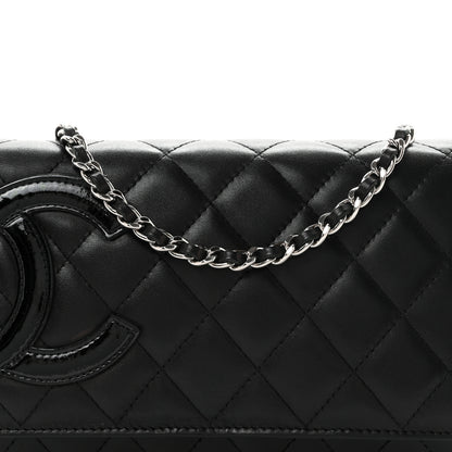 Chanel Calfskin Quilted Cambon Wallet on Chain WOC Black 9 of 12