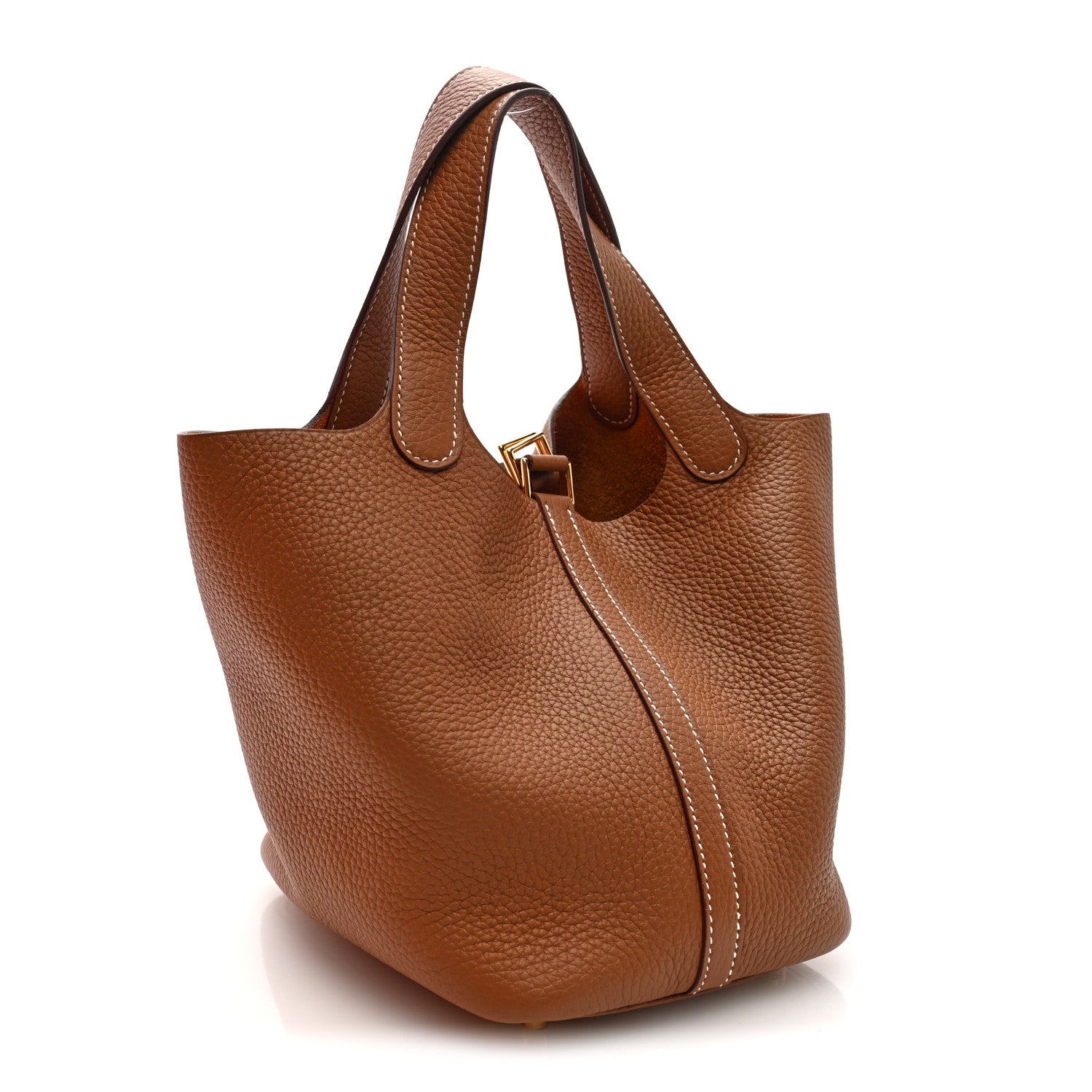 Hermes Taurillon Clemence Picotin Lock 18 PM Gold 3 of 11